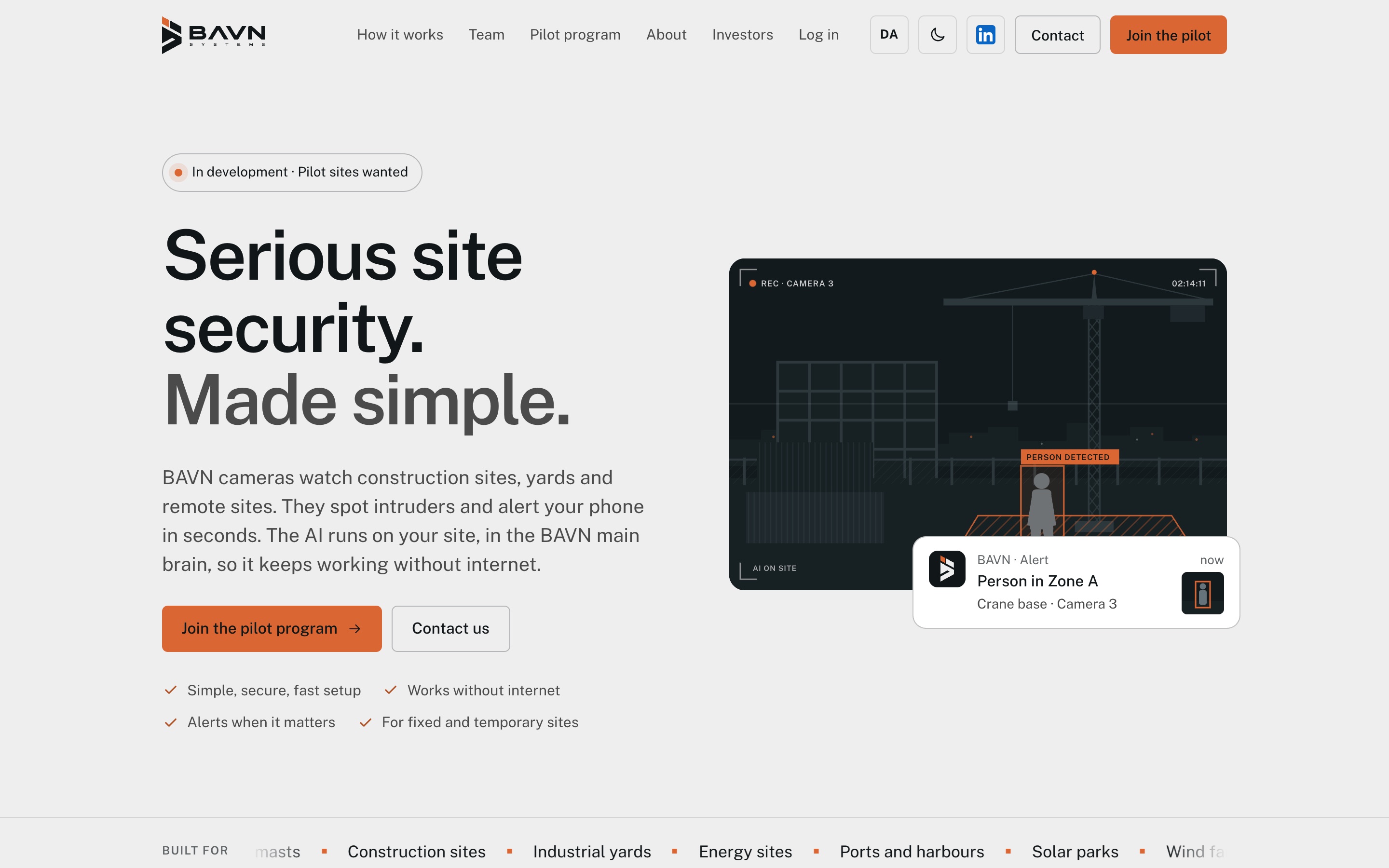BAVN Systems homepage